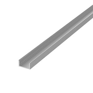 Алюминиевый профиль для LED ленты накладной 2000х17х7 мм (максимальная ширина ленты 12 мм) 1 шт